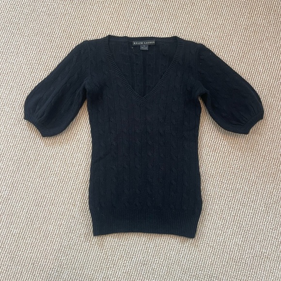Ralph Lauren Sweaters - Ralph Lauren Women's Black V-Neck Sweater